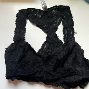 free people black bralette